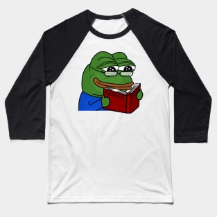 Pepe REEEEEE-ading a book Baseball T-Shirt